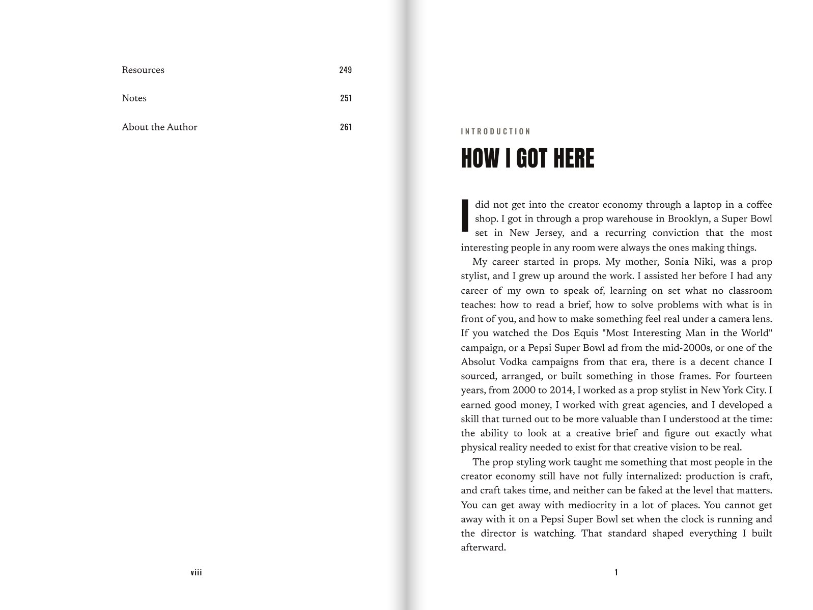 Contents · Introduction: How I Got Here